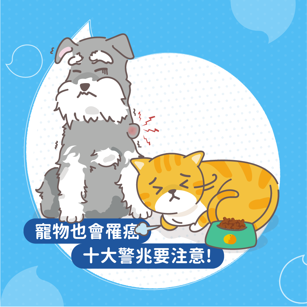 寵物罹癌10大警訊